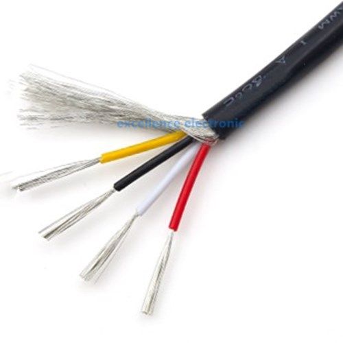 5 Meters Shielded Wire UL2547 28AWG 2 3 4 Core 2.1 Channel