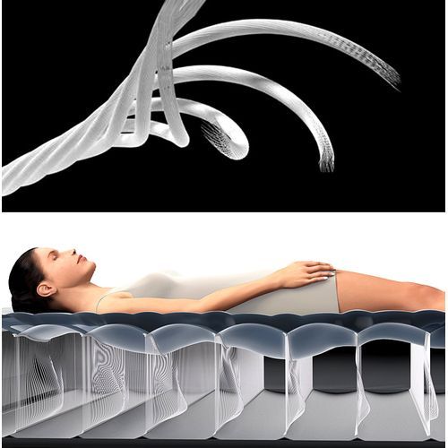 Inflatable 10in 2- Person Comfort Sleep Air Mattress With Pump - Cream Color