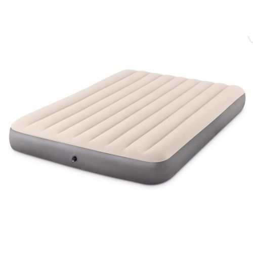 Inflatable 10in 2- Person Comfort Sleep Air Mattress With Pump - Cream Color
