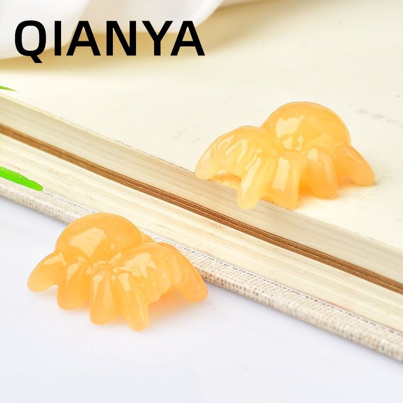 Cute Der Natural Crystal Mineral Pyrite Quartz Carving Craft Mini Stone Figurines Healing Reiki