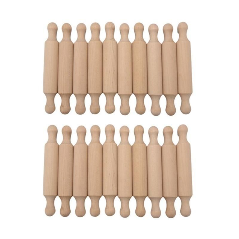 20PCS Mini Rolling Pins for Crafts, Small Woo