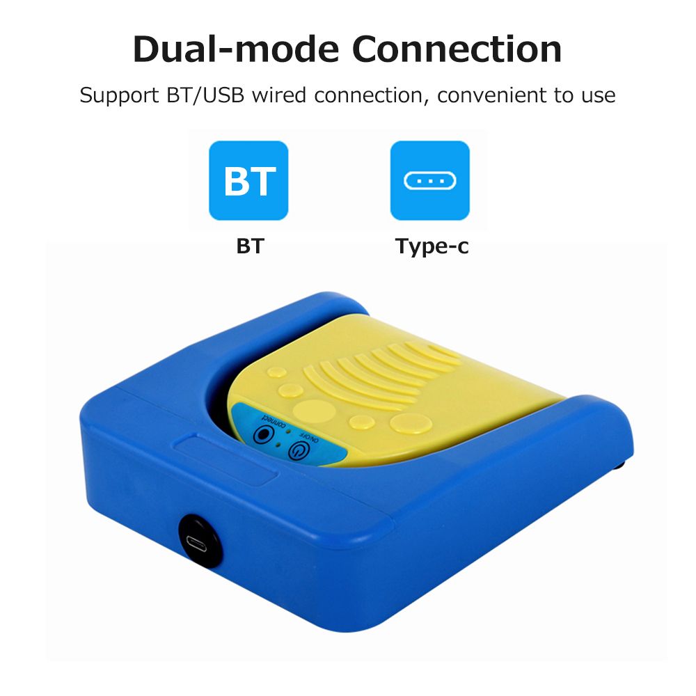 Multifunctional Foot Pedal Wireless BT Foot Switch Support