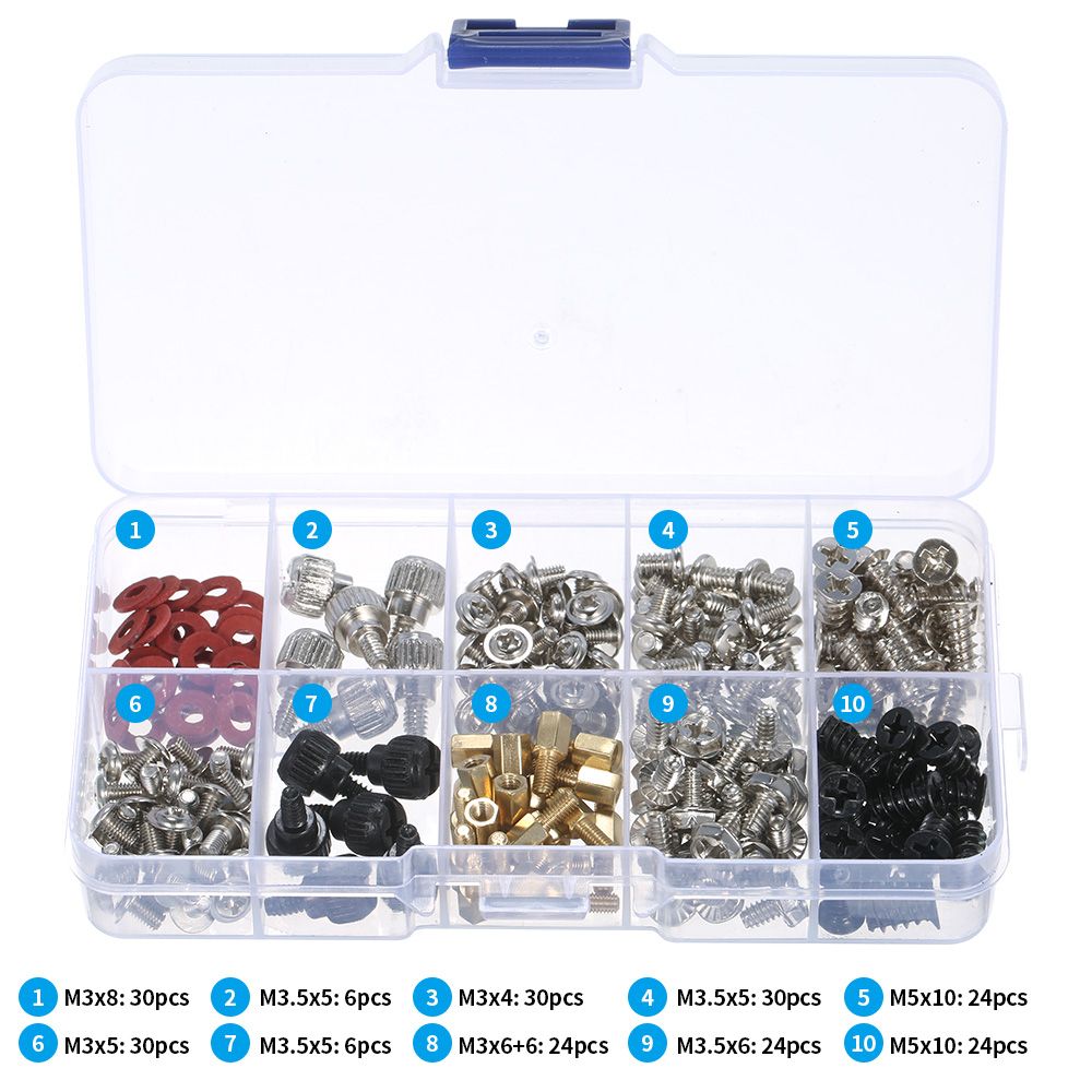228PCS Basic Computer Screw Kit Desktop Computer Maintenance