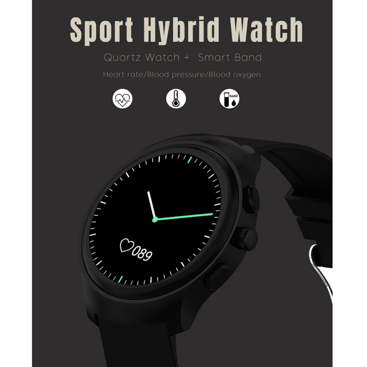 T1 0.49 Inch OLED Screen IP67 Waterproof Smart Bracelet, Support Sleep Monitor / Heart Rate Monitor / Blood Pressure Monitor(White)
