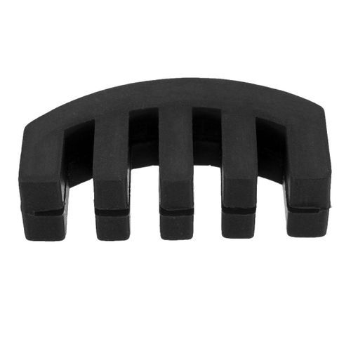 1pcs 5-Prong Mute Rubber Electric Acoustic Violin Fidd Black