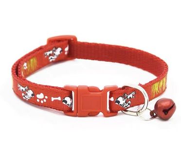 Christmas Dog Collar Red Snowman Colar Pet Nylon Collars