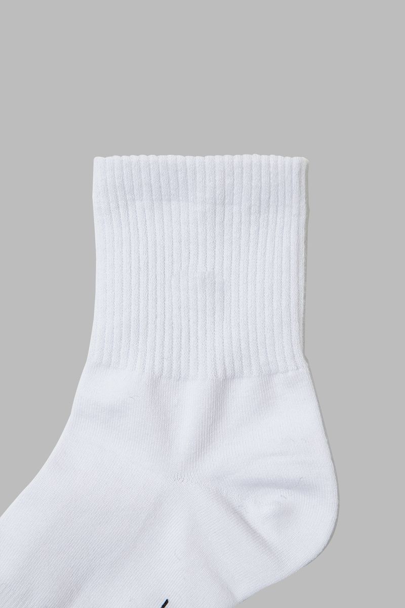 [eduardo] White Mid Socks 10pcs Set
