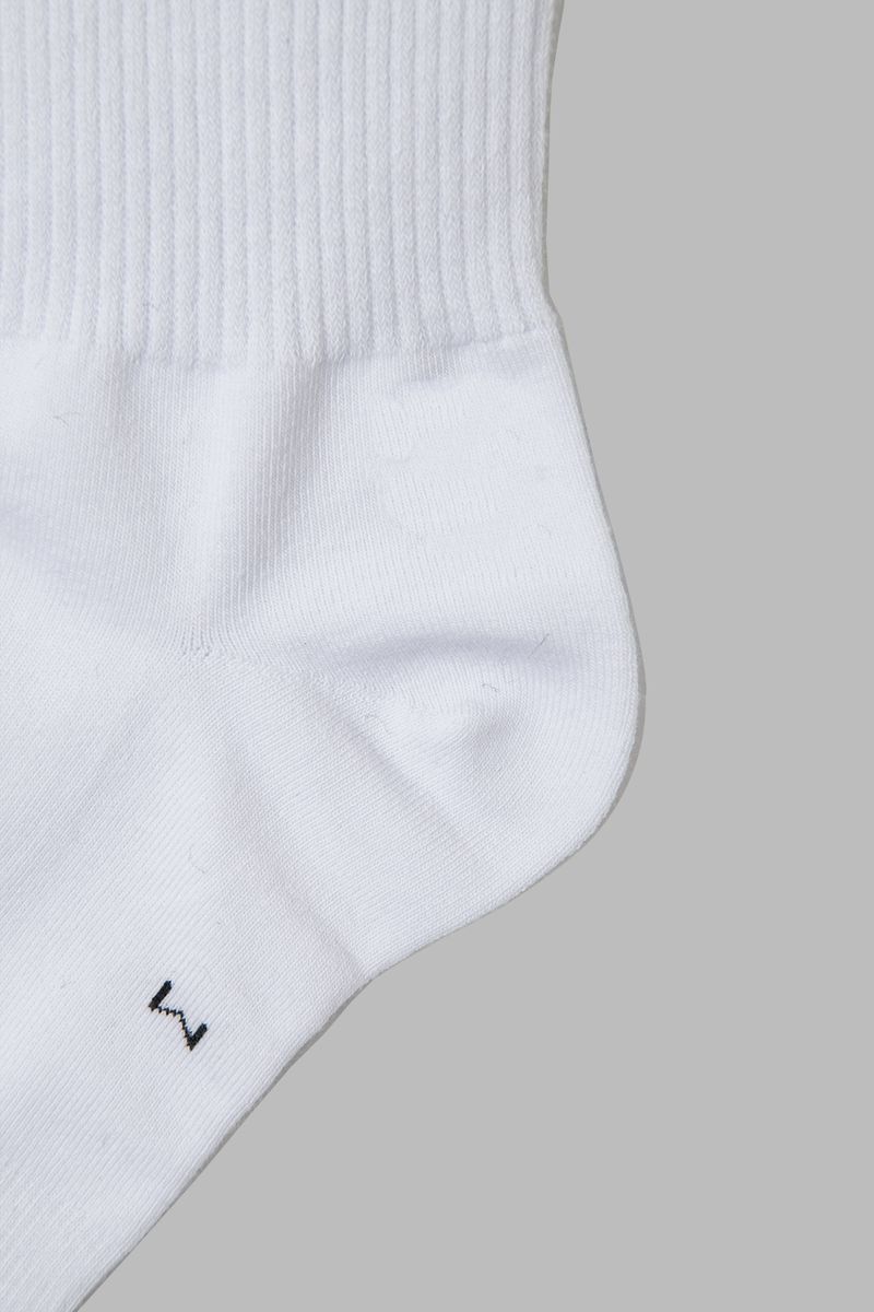 [eduardo] White Mid Socks 10pcs Set
