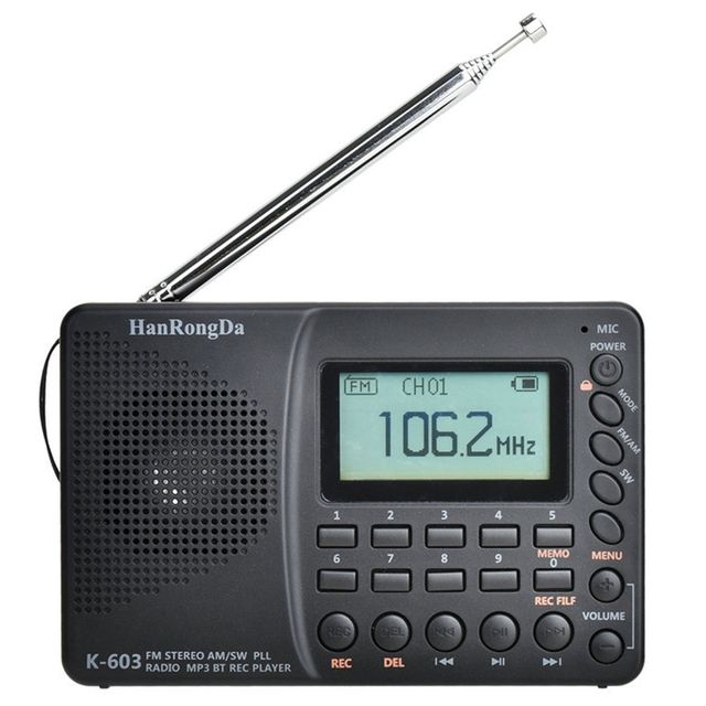 Hanrongda K-603 Full Band Radio Bluetooth Fm Am Sw Portable