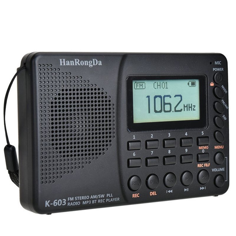 Hanrongda K-603 Full Band Radio Bluetooth Fm Am Sw Portable