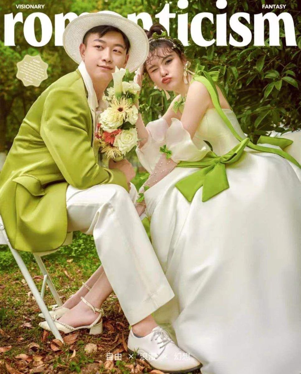 Shadow small fresh sling lawn forest travel shoot cute simple whiteyarn marriage