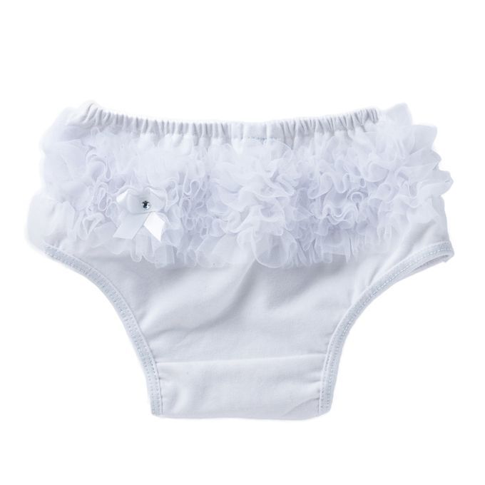 Baby Girls Shorts Pants Diaper Cover Bloomers  M M For 0-6Months White