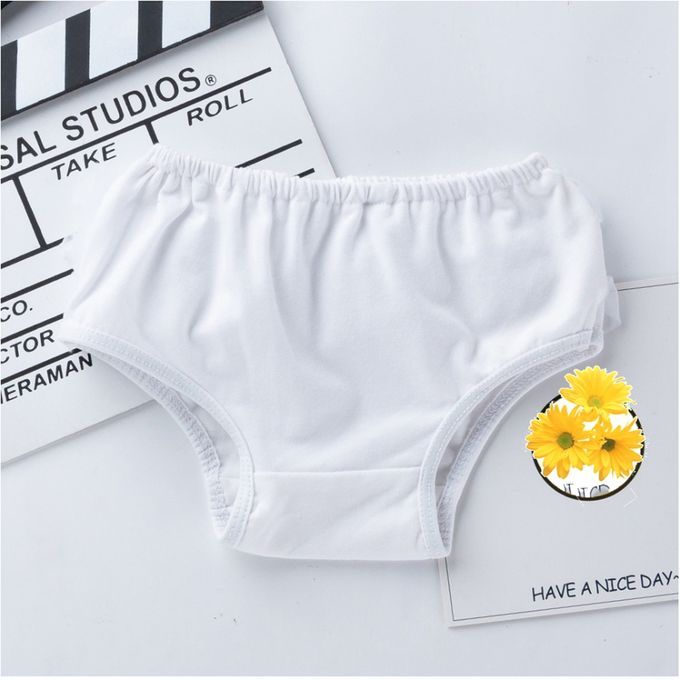 Baby Girls Shorts Pants Diaper Cover Bloomers  M M For 0-6Months White