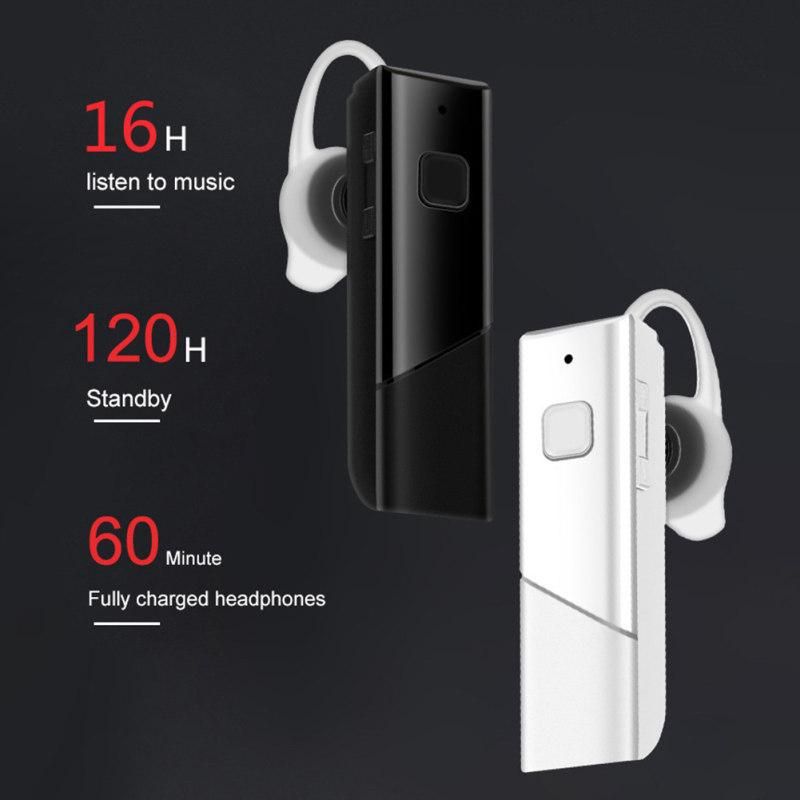 Mini Wireless Bluetooth-compatible Single In-ear-White