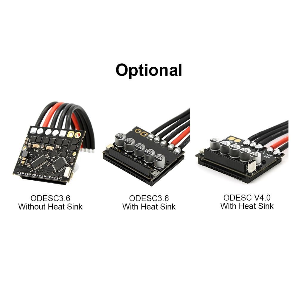 ODESC V4.0 Driver Board 8-24V 4 Layers Type-C Interface Brushless Motor Driver Module With Heat Sink for DIY Robot / Mechanical Arms / Car Model / Ship Model / 3D Printer / Pan Tilt Slide