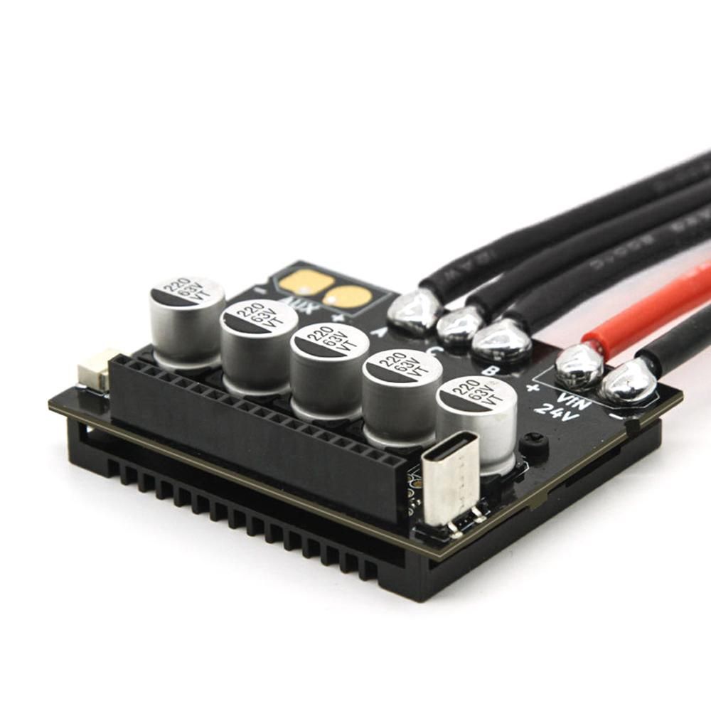 ODESC V4.0 Driver Board 8-24V 4 Layers Type-C Interface Brushless Motor Driver Module With Heat Sink for DIY Robot / Mechanical Arms / Car Model / Ship Model / 3D Printer / Pan Tilt Slide