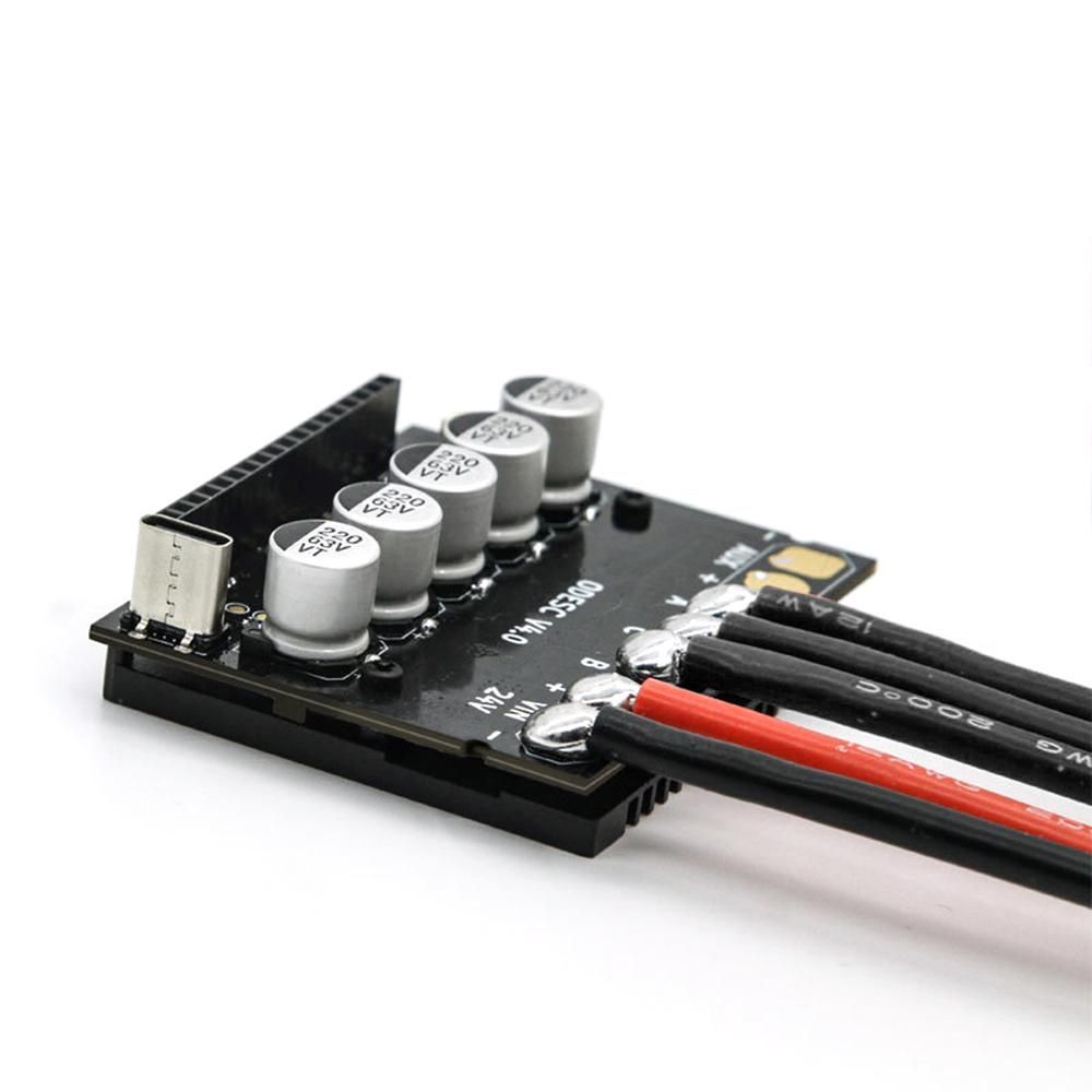 ODESC V4.0 Driver Board 8-24V 4 Layers Type-C Interface Brushless Motor Driver Module With Heat Sink for DIY Robot / Mechanical Arms / Car Model / Ship Model / 3D Printer / Pan Tilt Slide