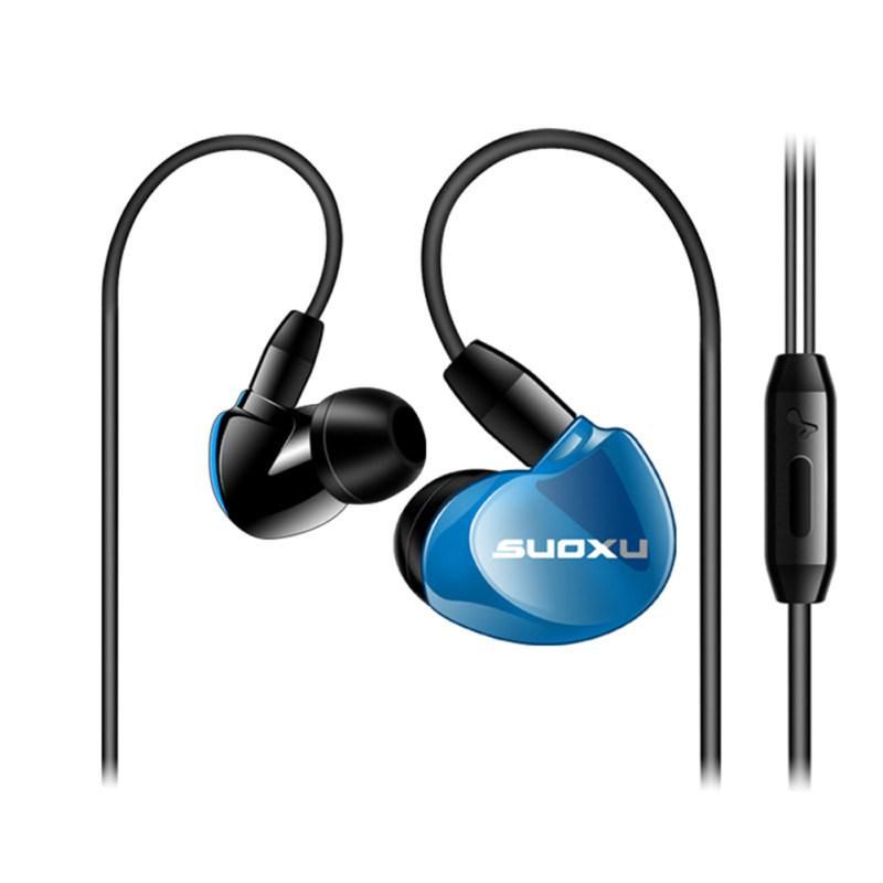 SX538 Universal Heavy Bass HiFi In-Ear Wired Earphone-Black