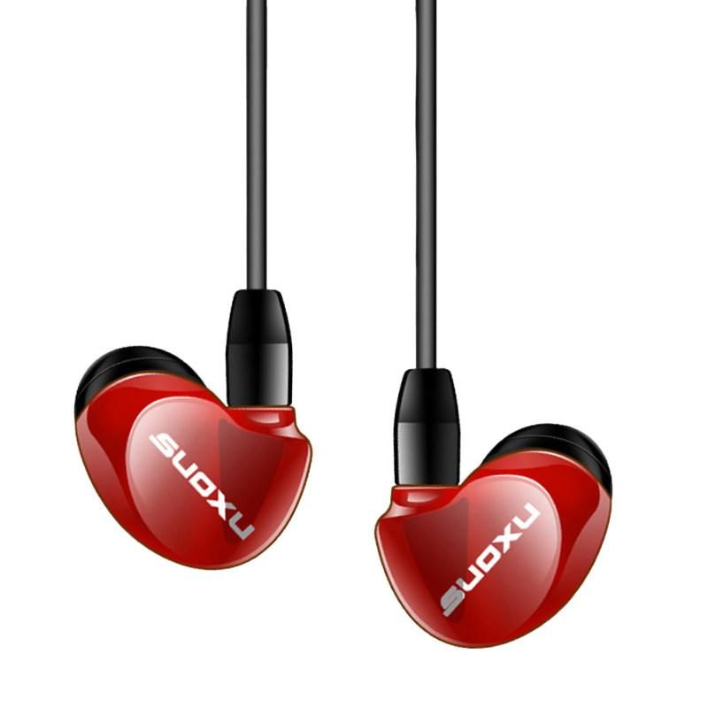 SX538 Universal Heavy Bass HiFi In-Ear Wired Earphone-Black