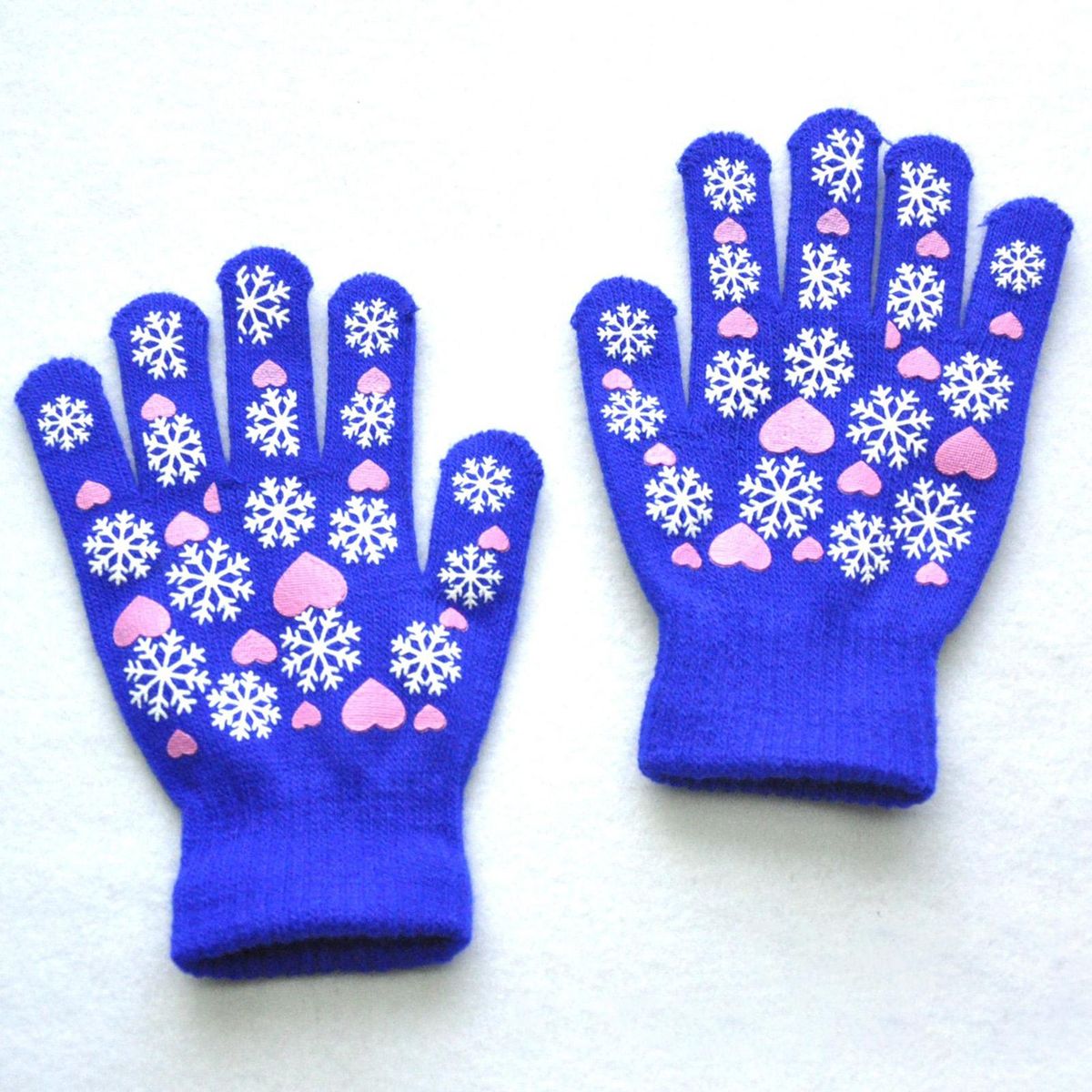 1 Pair Pupil Snowflake Pattern Pupil Sky Blue