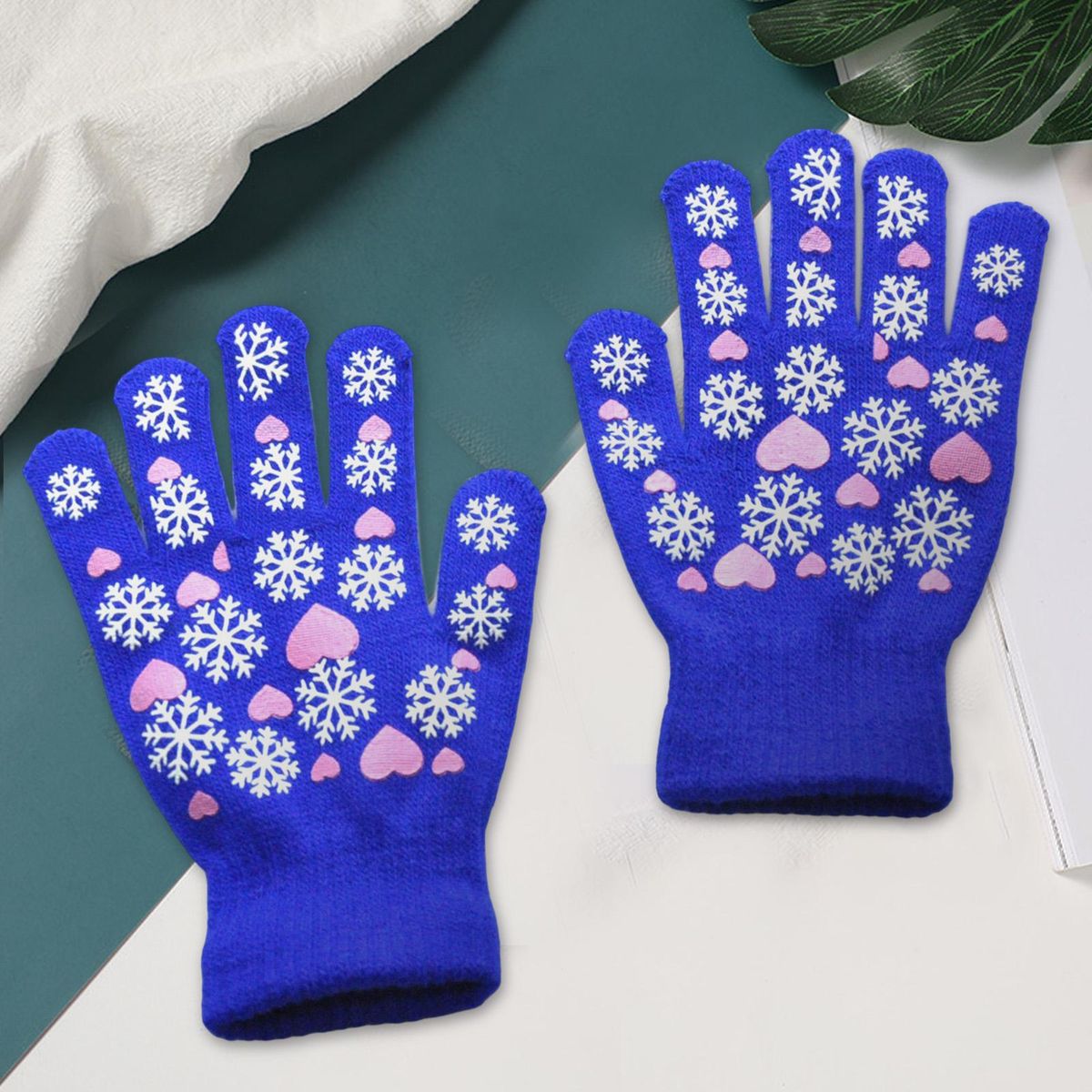 1 Pair Pupil Snowflake Pattern Pupil Sky Blue