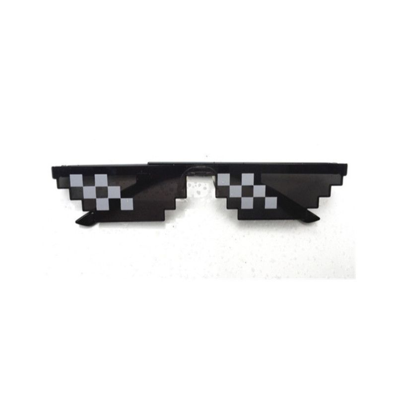 Fashion Glasses Meme Shades 8 Bit Pixelated Uni Sunglasses