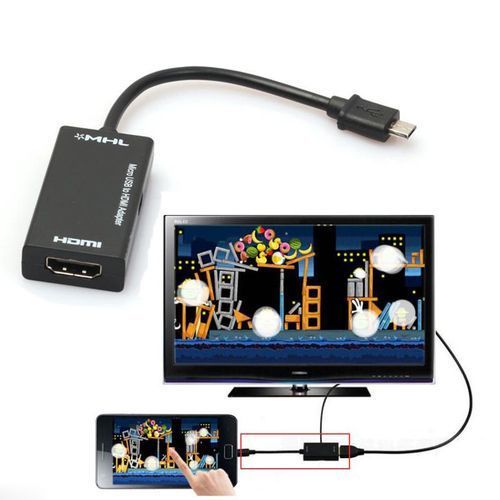 100% Genuine Original Mini Micro USB 2.0 MHL To HDMI 1080P TV Adapter Cable HDTV