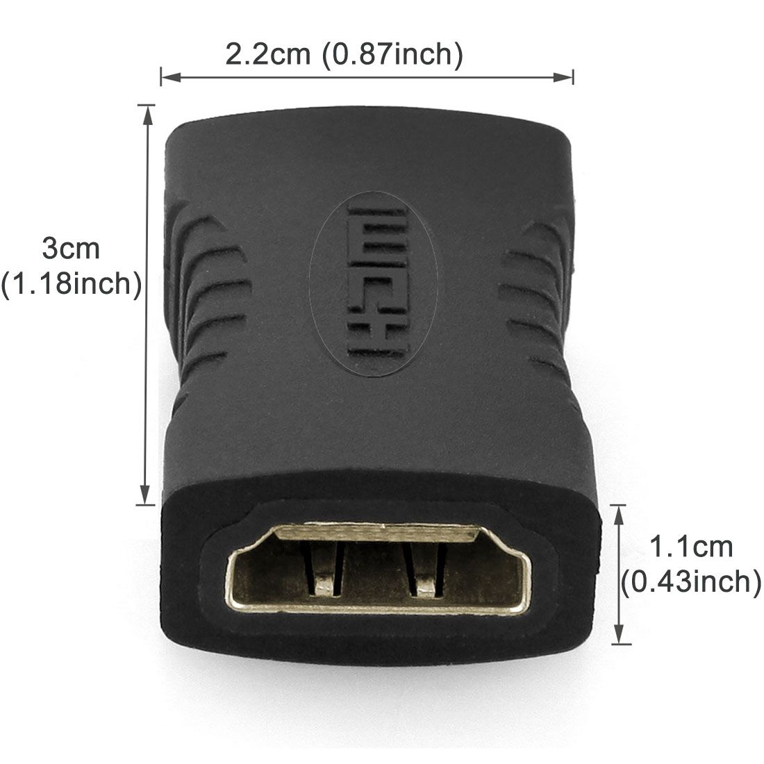 HDMI 19 Pin Female To HDMI 19Pin Female Adapter(Black)