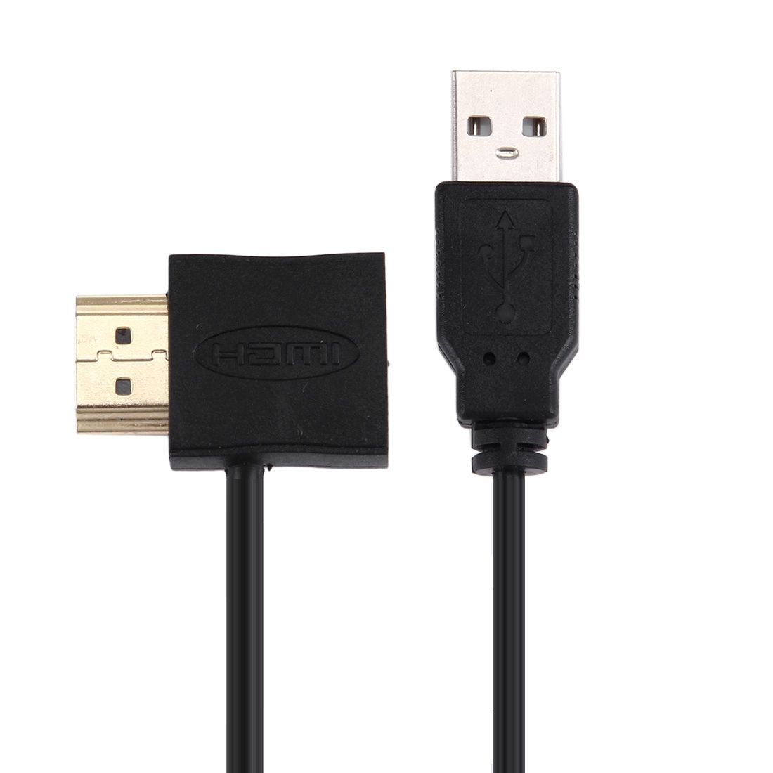 50cm HDMI Female + HDMI Male To USB 2.0 Male Connector Adapter Cable