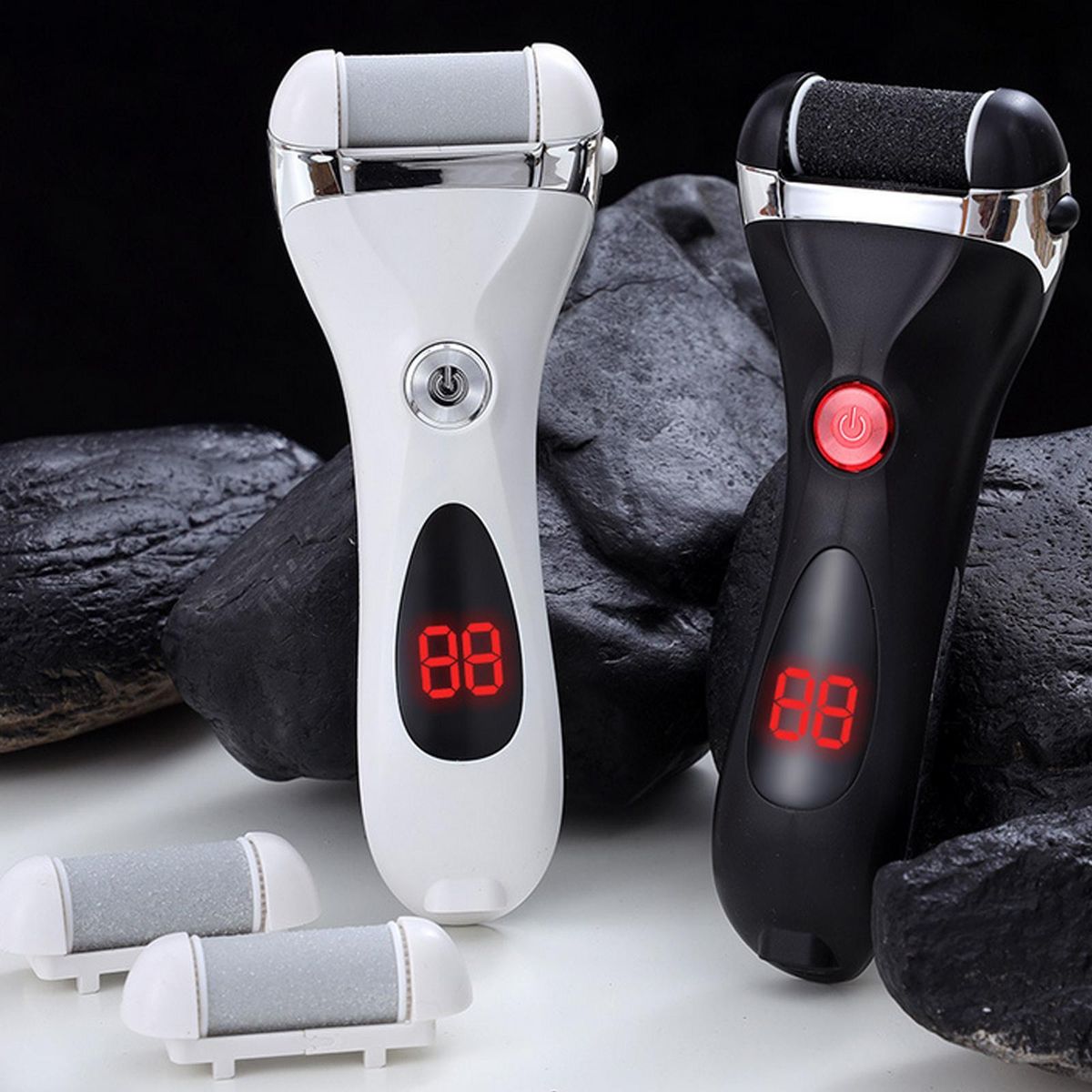 Electric Foot Callus Remover Dead Skin Calluses Remover Rechargeable Foot Grinder Automatic Pedicure Tool with LCD Digital Display Waterproof
