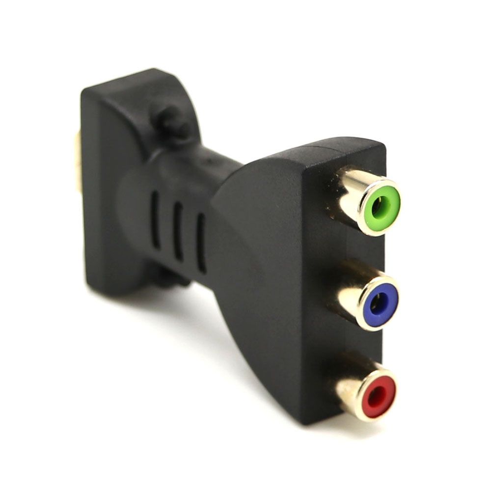 Gold-plated HDMI Male To 3 RGB RCA Video Audio Adapter AV Component Converter For DVD Projector