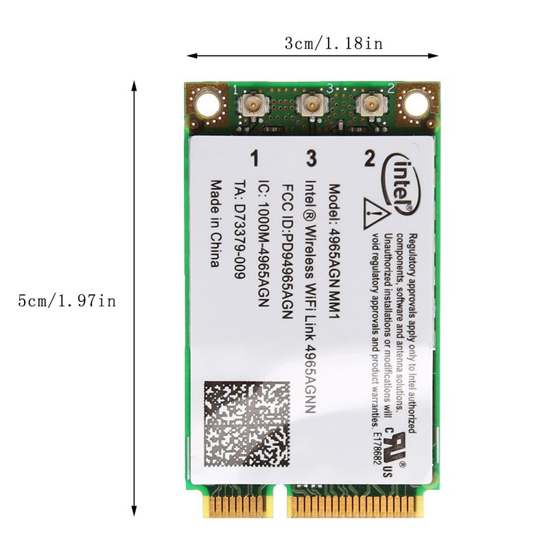 Dual Band 300Mbps WiFi Link Mini PCI-E Wireless Card For
