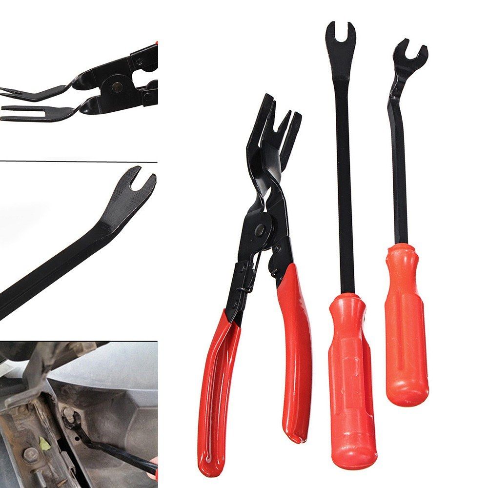 3pcs Car Door Trim Clip Plier   Fastener Remover Puller Car