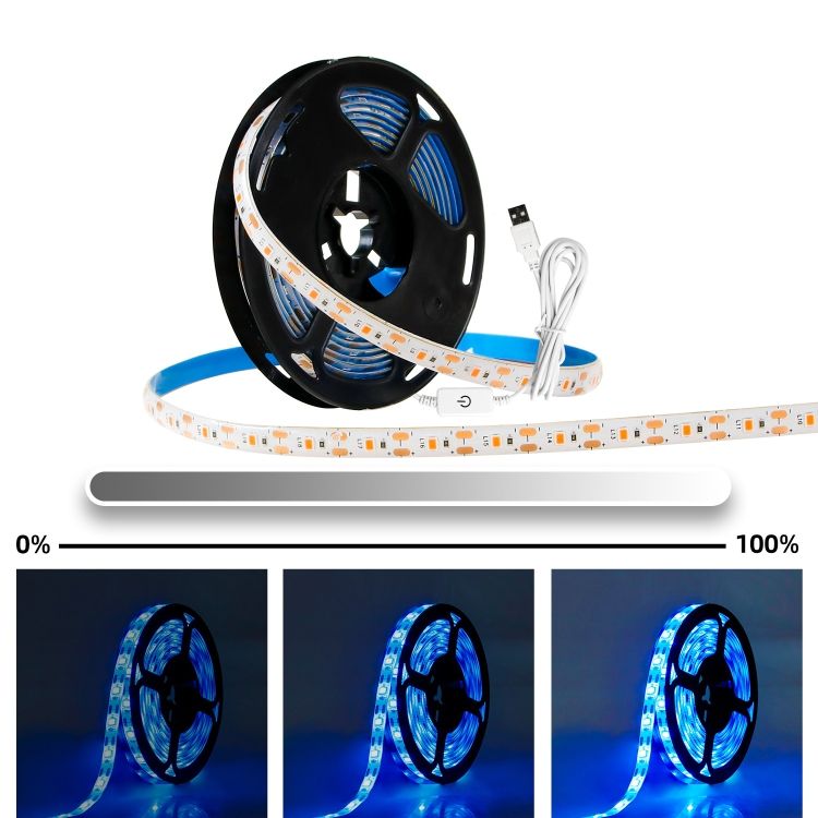 2 PCS 0.5m Growth Lamp USB Dimming Planting Fill Light