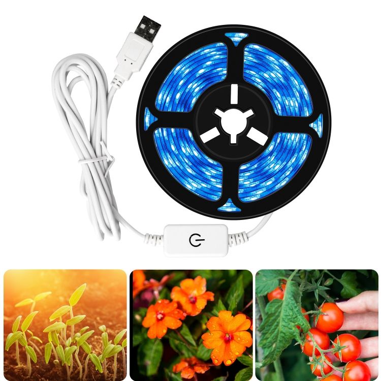 2 PCS 0.5m Growth Lamp USB Dimming Planting Fill Light