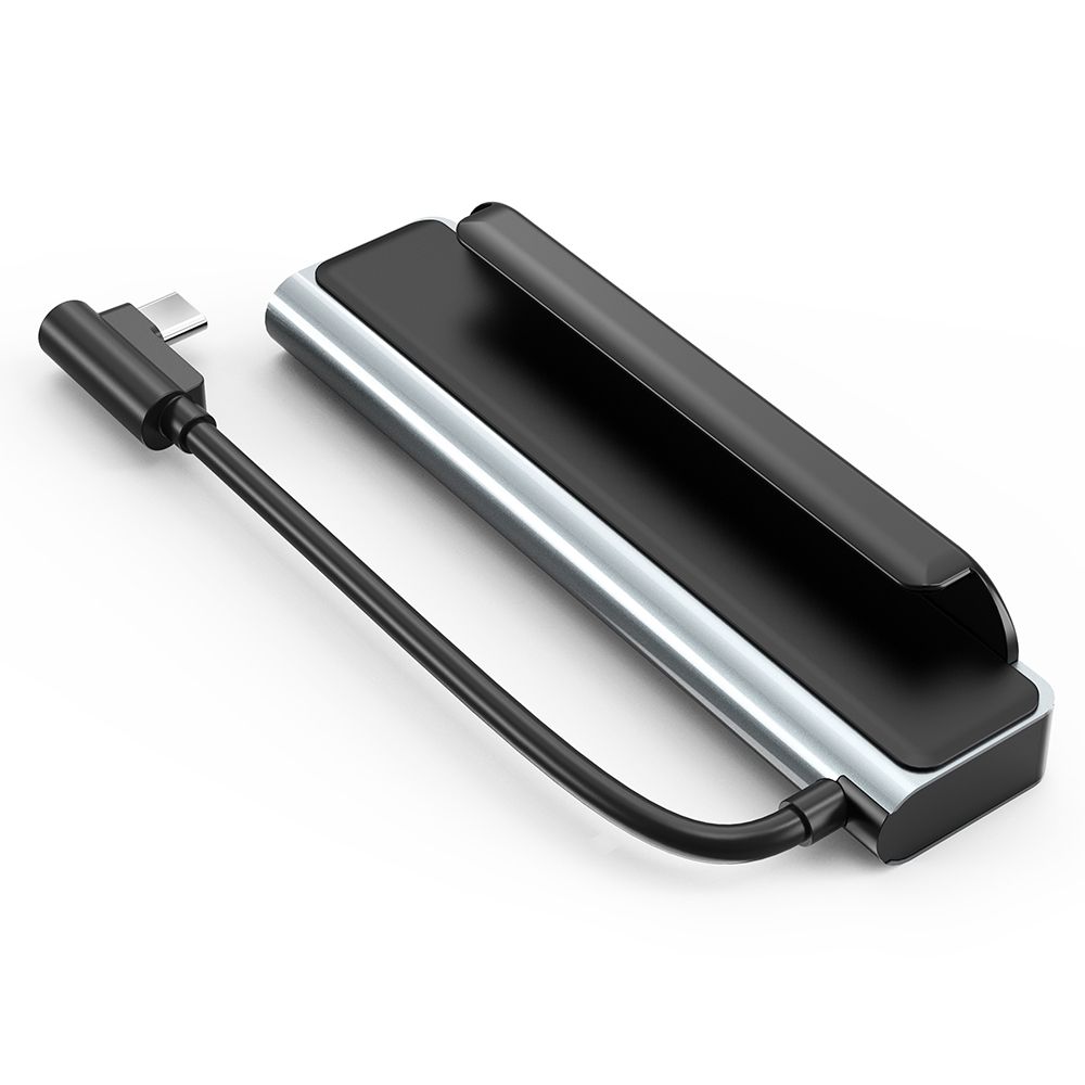 AD-065 6 In 1 USB-C / Type-C To 4K HDMI + SD / TF Card Slot + Type-C + 2 USB 3.0 Back Clip Style Multifunctional Docking Station HUB