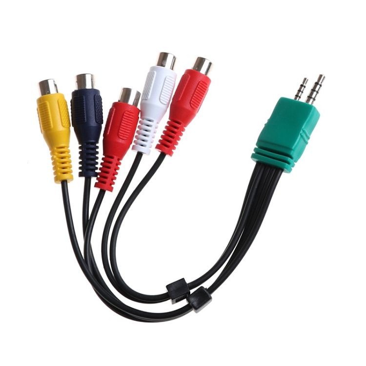 For Samsung 3.5+2.5 To 5 Double-head LCD TV AV Cable