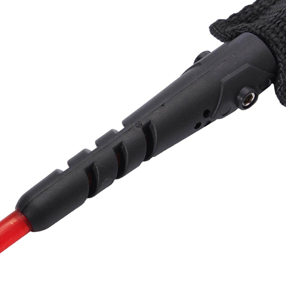 TPU 6FT 5.5mm Longboard Surfing Leash Surfboard Foot Leg Rope String Cord Swivel Red