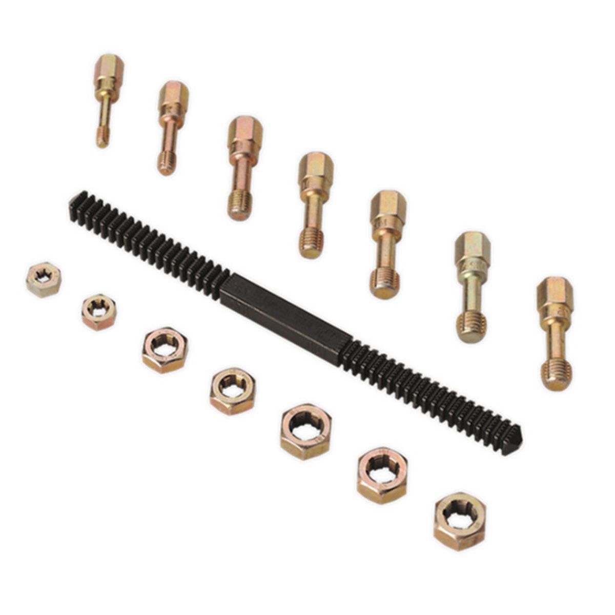 15Pcs Rethread Reapir Tools Kit Metric Thread File Metric