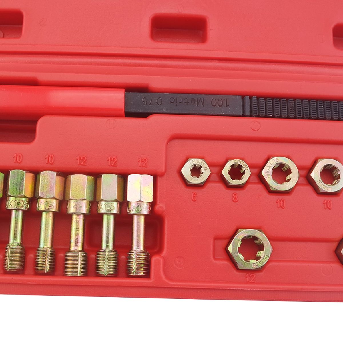 15Pcs Rethread Reapir Tools Kit Metric Thread File Metric