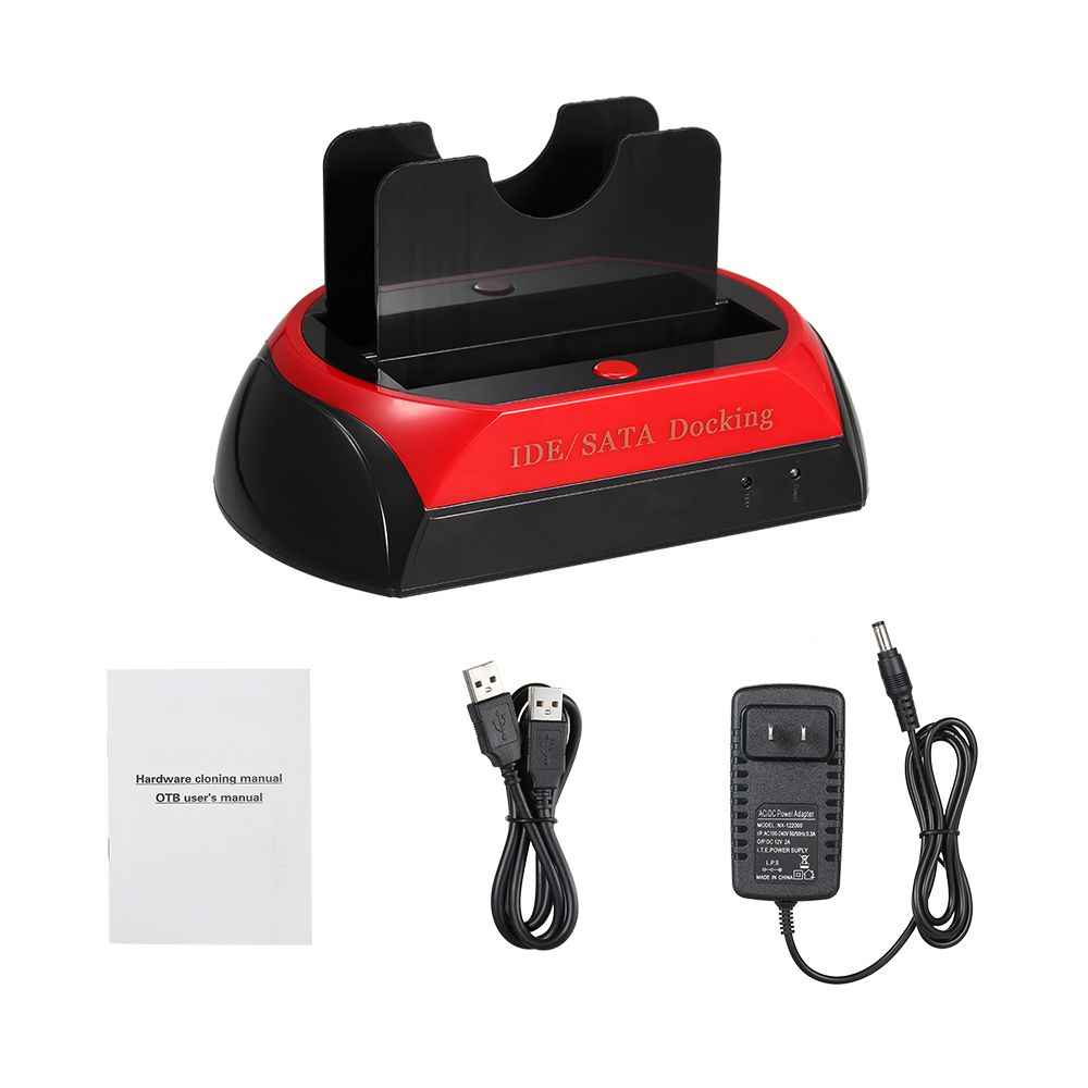 HDD Docking Station Dual Hard Disk Drive Station Base
