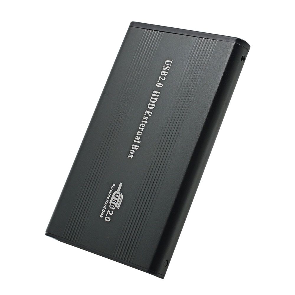 Aluminum External USB 2.0 2.5 IDE Enclosure Container Hard Disk Driver HDD Box Apapter Up To 500GB 1TB 480mbps Optibaly