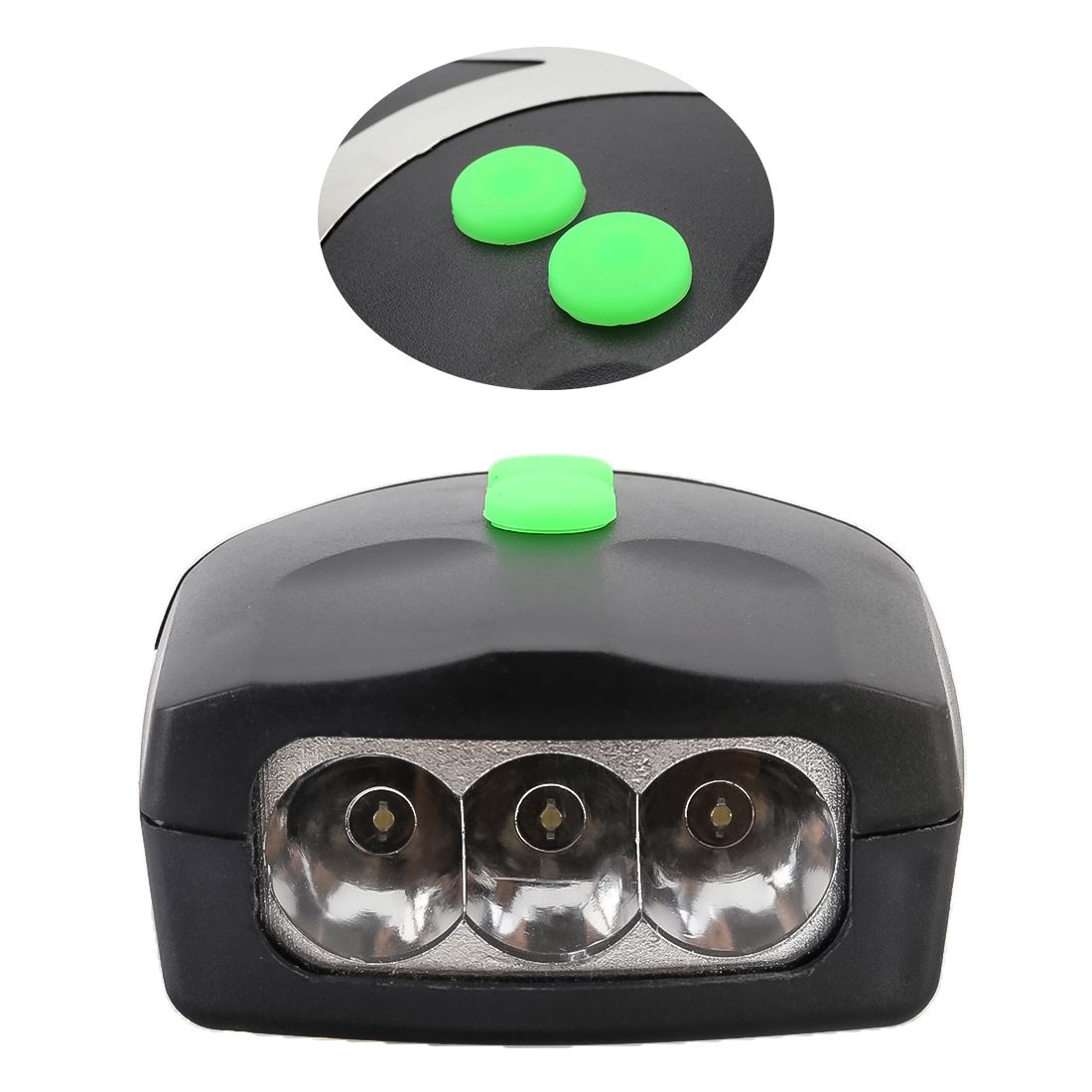 Mountain Bike Headlight Horn LED Flashlight Bicycle Electric Horn With Light