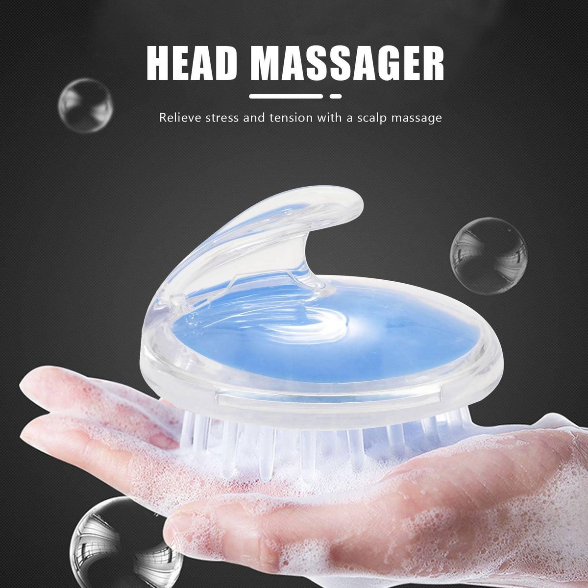1pc Shampoo Scalp Head Shower Massage Massager Cleaning Clean Scrub Hair Brush Comb multicolor Colour