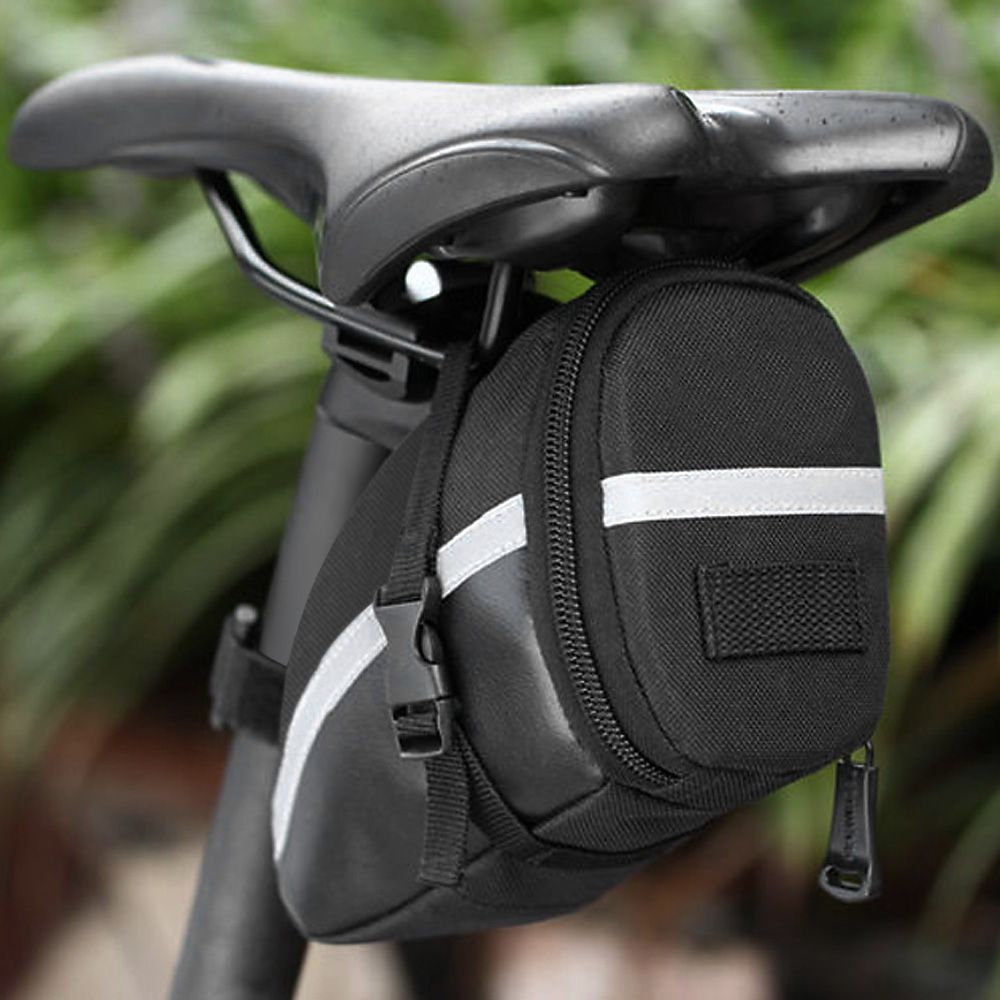 Roswheel Bicycle Strap-On Bike Saddle Bag-Black