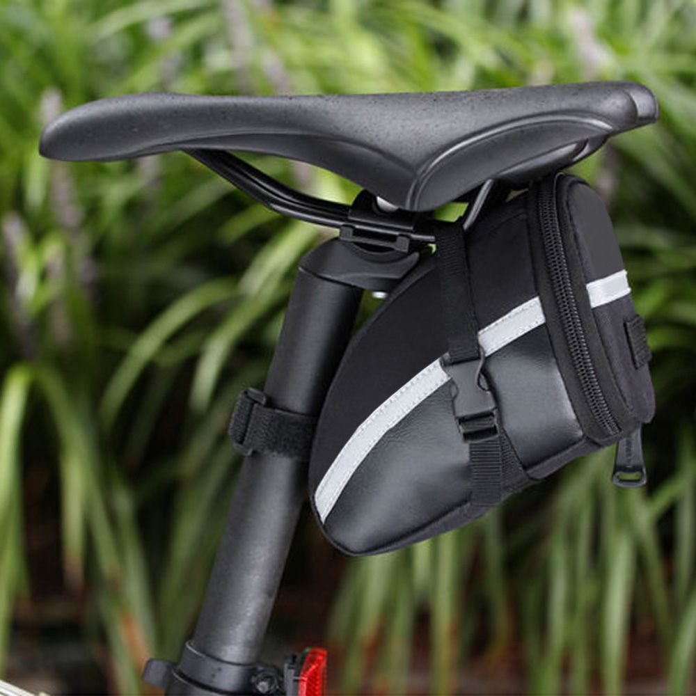 Roswheel Bicycle Strap-On Bike Saddle Bag-Black