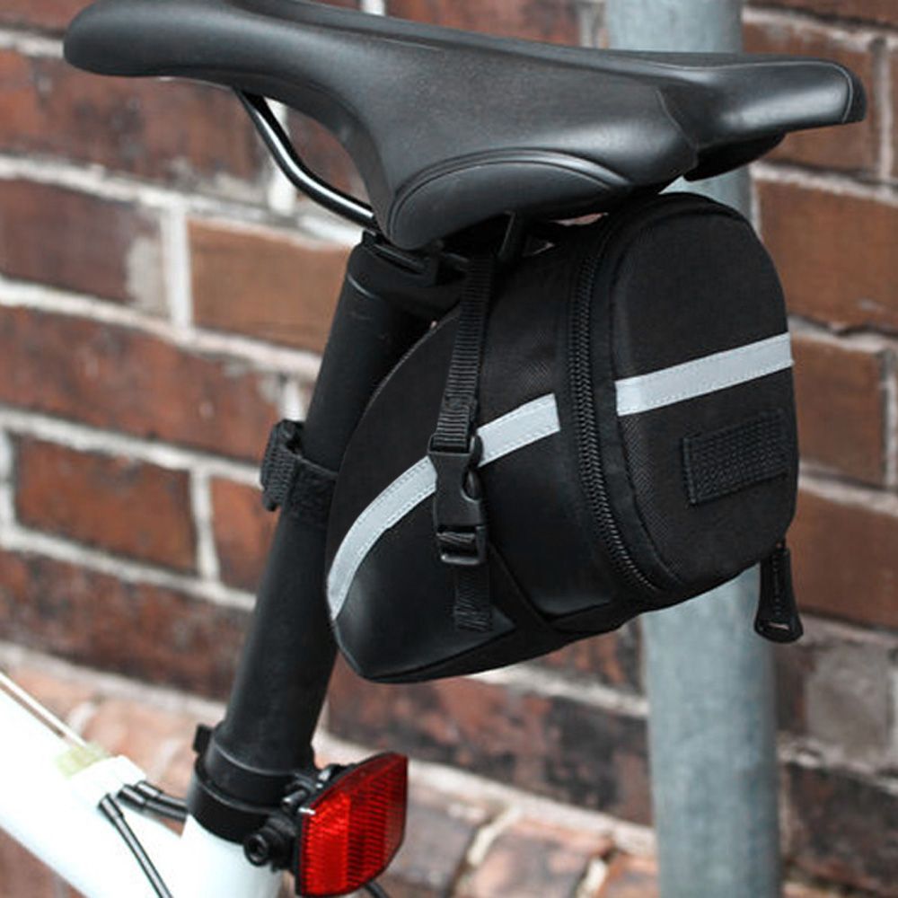Roswheel Bicycle Strap-On Bike Saddle Bag-Black