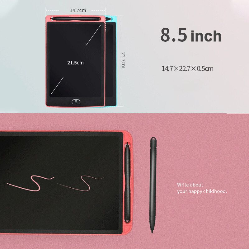Electronic LCD Writing Tablet 8.5" Electronic Digital Electronic Graphics Drawing Board Doodle Pad With Stylus Pen Gift For Kids