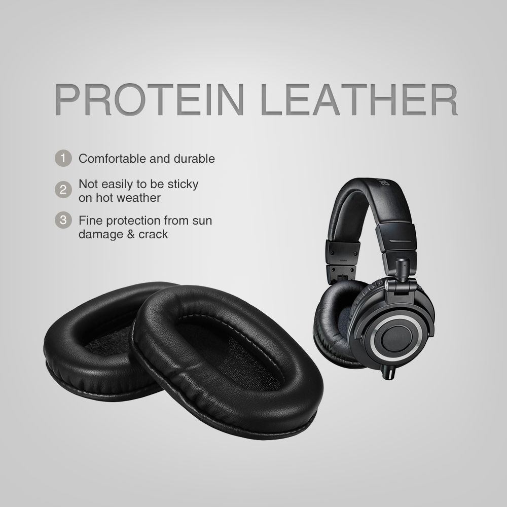 Replacement Memory Ear Pad Cushion Protein Leather For
