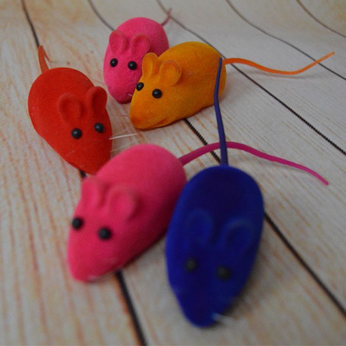 Newly Cat Kitten Catching Toy False Mouse Rat Squeak Noise Sound Toys For Cats Dogs Pets XSD88(# )